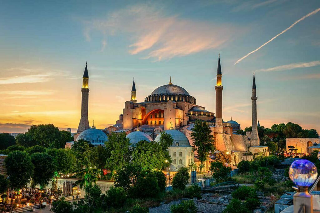 Aya Sofya am Abend